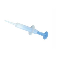 Safe-Dent- DISPOSABLE IMPRESSION SYRINGE, Clear body, Blue plunger, 